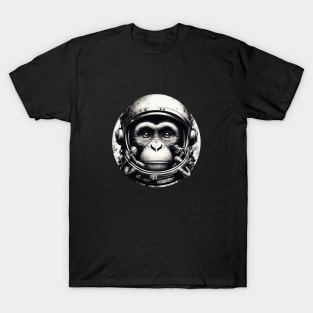 Astronaut Monkey wearing space helmet, meditate T-Shirt